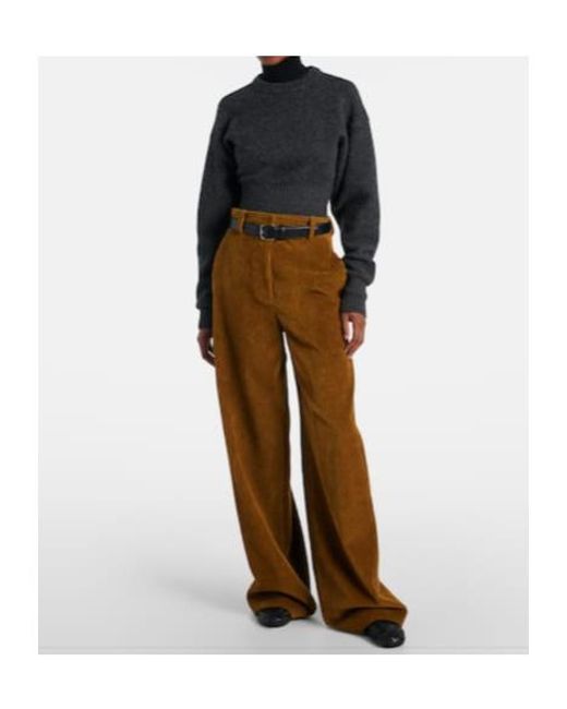Proenza Schouler Brown Cotton Corduroy Wide-Leg Pants
