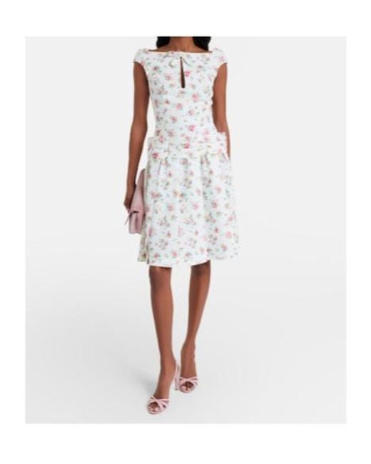 ShuShu/Tong Natural Floral Pleated Miniskirt