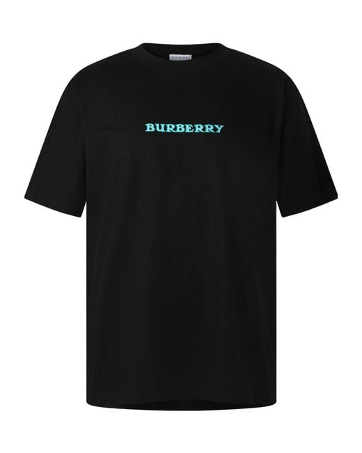 Burberry Black Simple T-Shirt for men