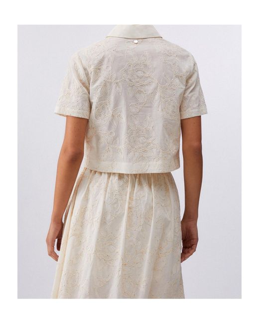 Liu Jo Natural Embroidery Shirt