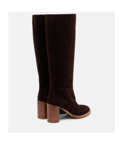 Gabriela Hearst Brown Bocca Suede Knee-High Boots