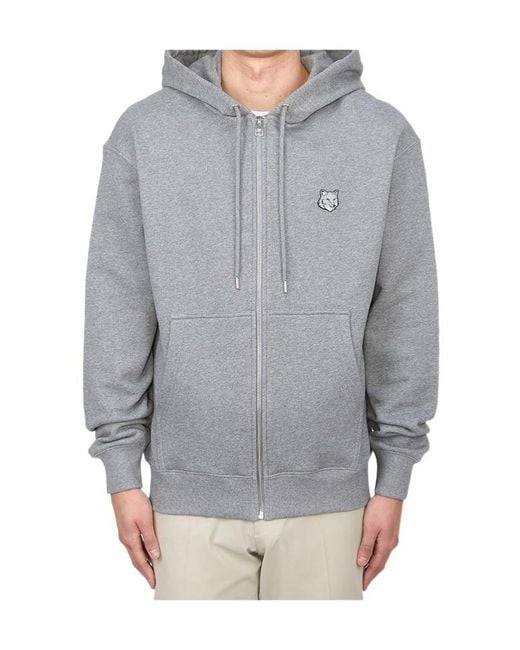 Maison Kitsuné Gray Long-Sleeved Sweater for men