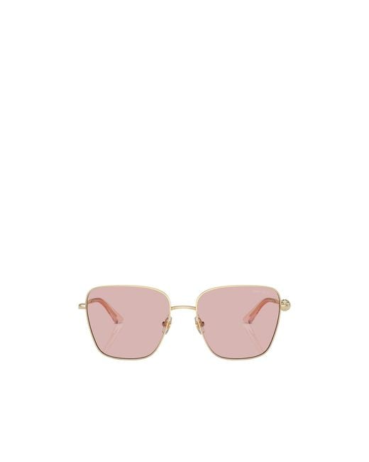 Jimmy Choo Pink Eyewear Square Frame Sunglasses