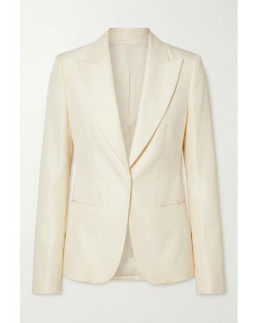 Gucci Natural Fine Silk Faille Jacket