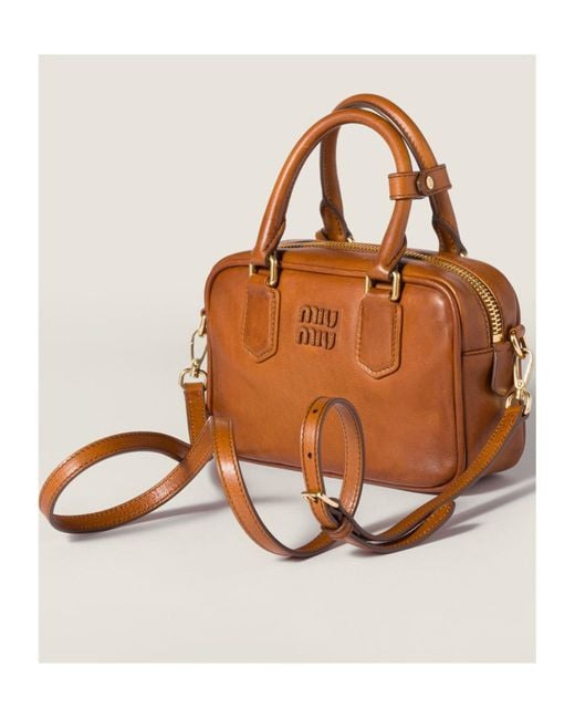 Miu Miu Brown Beau Small Handbag