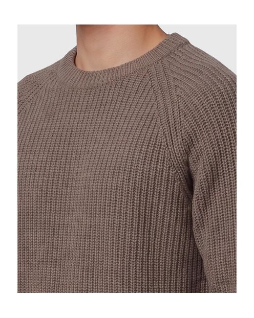Lisa Yang Brown Soren Crewneck Sweater for men