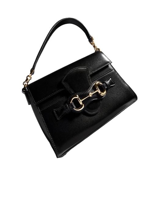 Gucci Black Horsebit Duomo Small Top Handle Bag