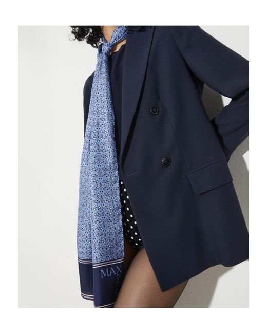 MAX&Co. Blue Twill Scarf