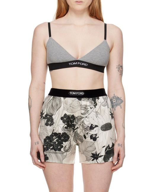 Tom Ford Gray Signature Bra