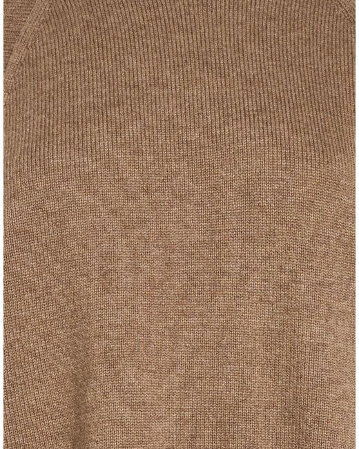 Max Mara Brown Solid-Color Cashmere Sweater