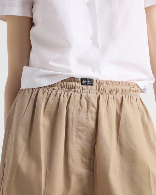 Prada Natural Washed Re-Nylon Shorts