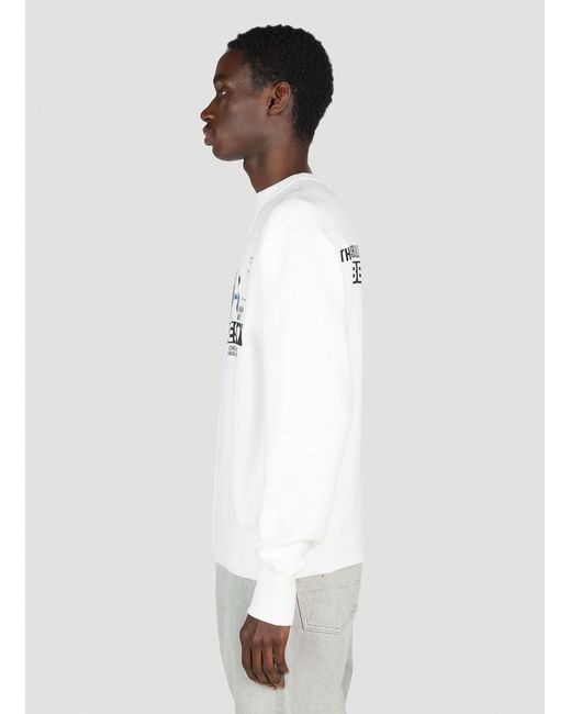 Human Made White Long-Sleeved Sweater for men