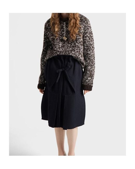 Prada Gray Charm-Embellishment Sweater