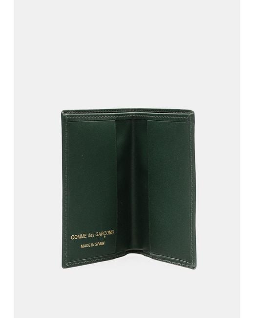 Comme des Garçons Green Logo Wallet for men