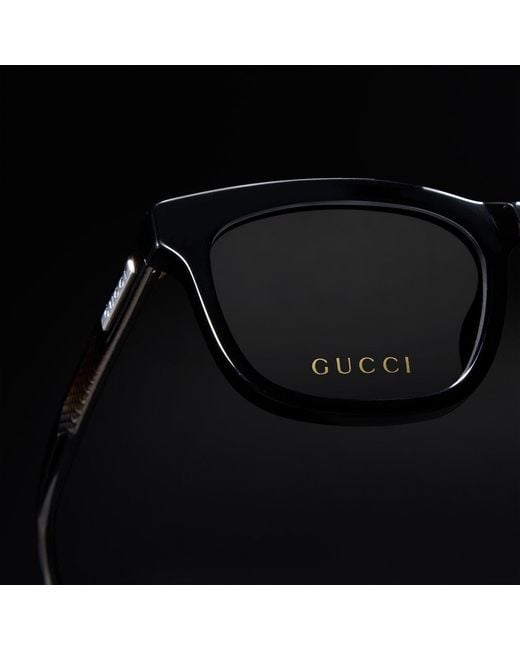 Gucci White Rectangular Optical Frame for men