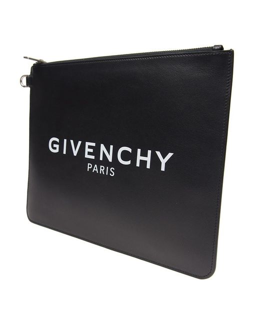 Givenchy Black Logo Details Clutch for men