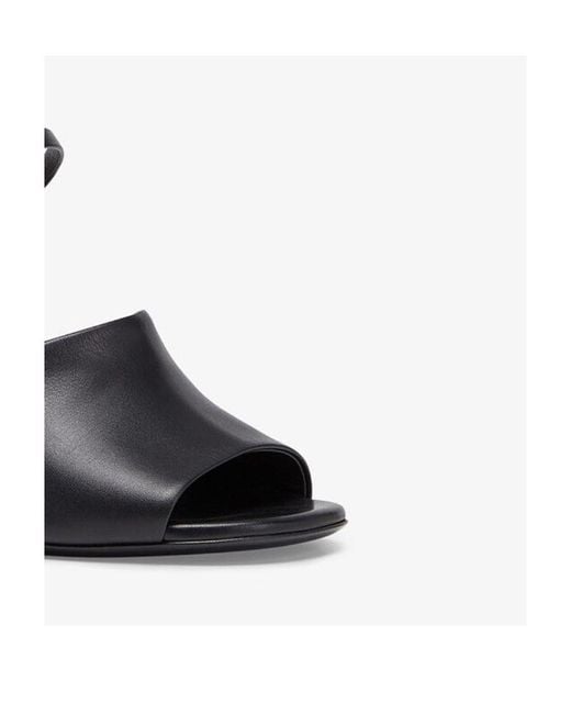 Fendi Black First Sculpted Heel Sandals