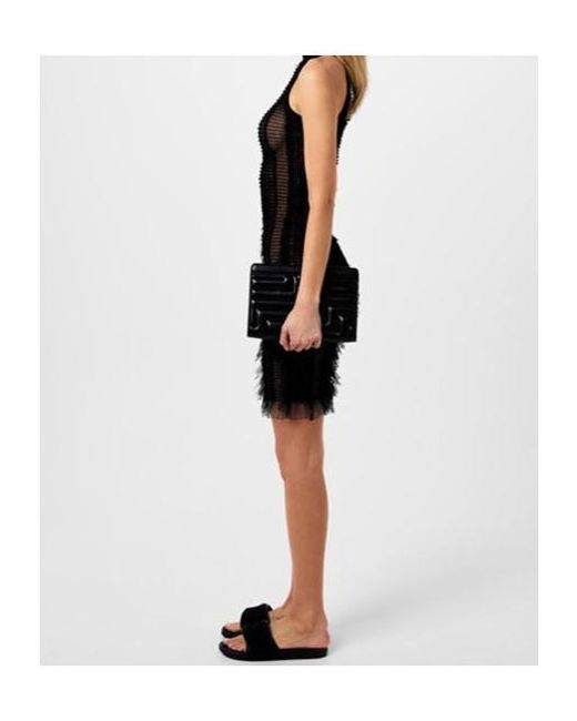 Jimmy Choo Black Lycra Fitz/F Sliders