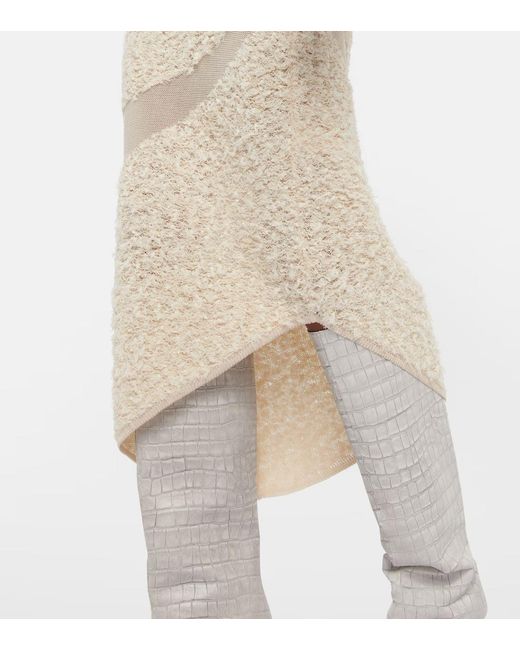 Dion Lee White Mesh-Stitched Dress