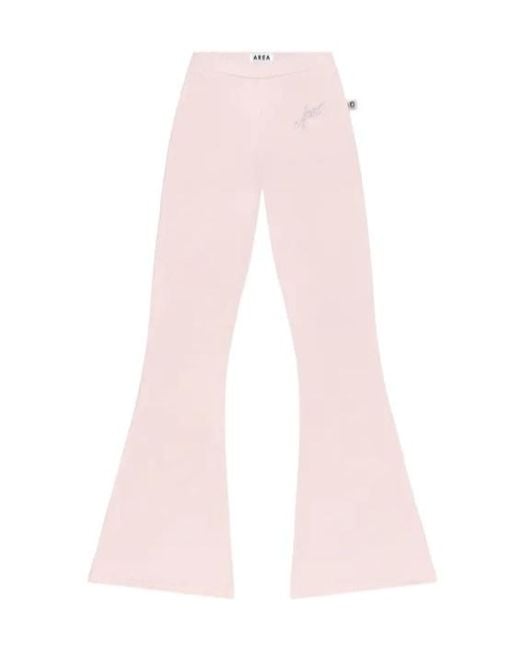 Area Pink Bitchy Flared Track Pants