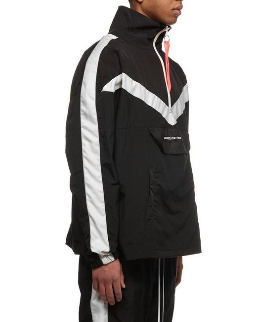 Daniel Patrick Black Striped Trimmed Casual Jacket for men