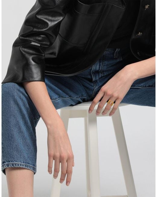 Chloé Metallic Minimalist Metal Ring