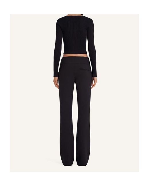 Courreges Black Courrèges Solar Light Rib Cardigan