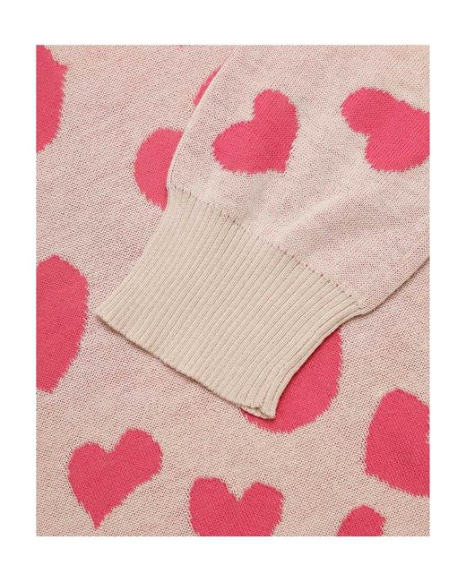 Sportmax Red Love Pattern Pullover