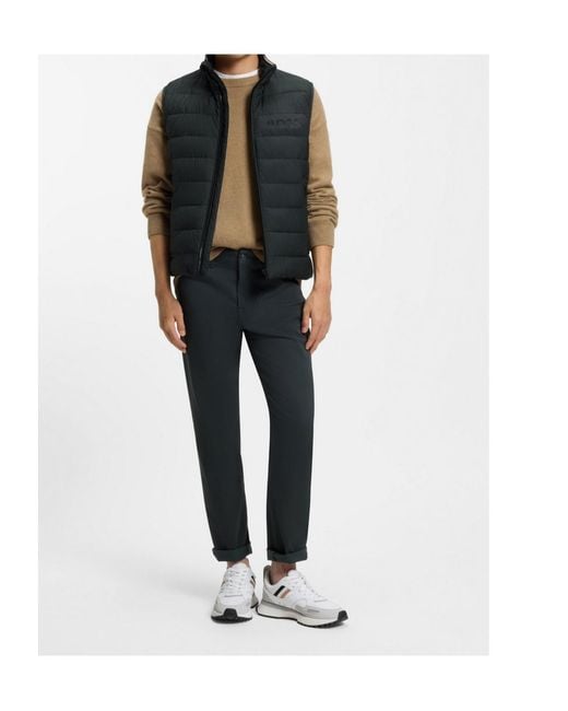 Boss Black Boss Zip-Up Quilted Gilet for men