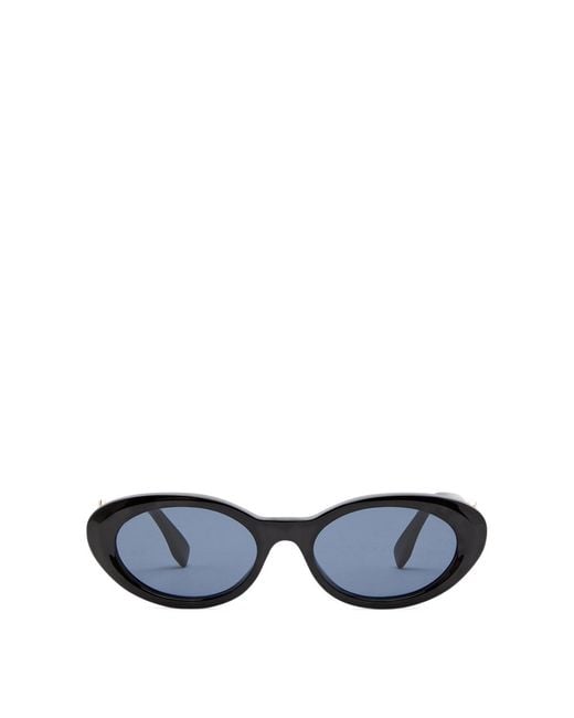 Fendi White Oval Frame Sunglasses
