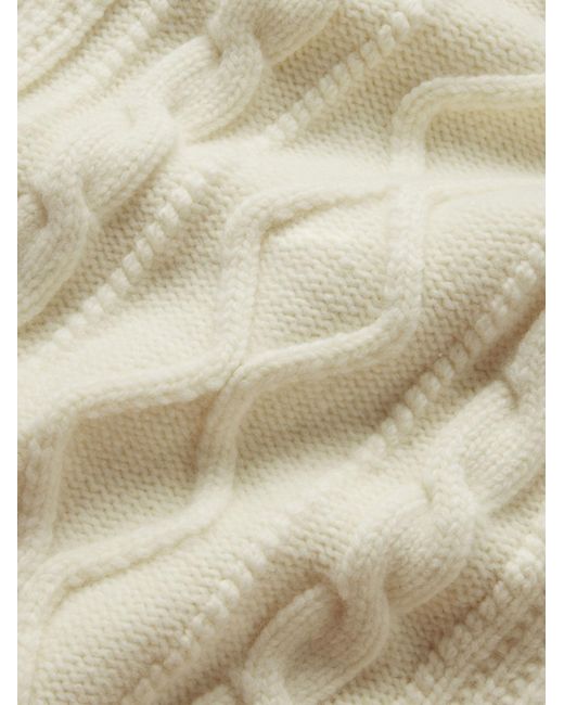 FRAME White Long-Sleeved Knitted Cardigan