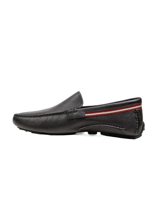 Bally Brown Logo Business Casual Shoes for men