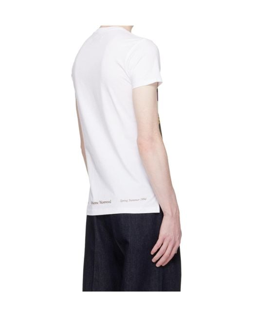 Vivienne Westwood White Printed Crewneck T-Shirt