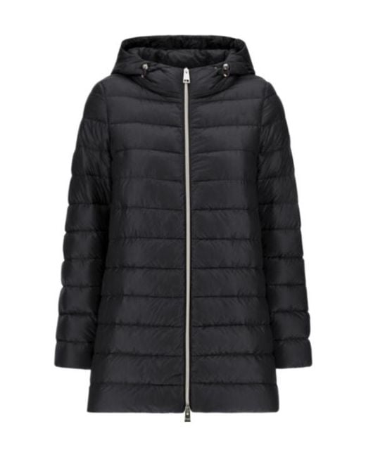 Herno Black Hooded Puffer Parka