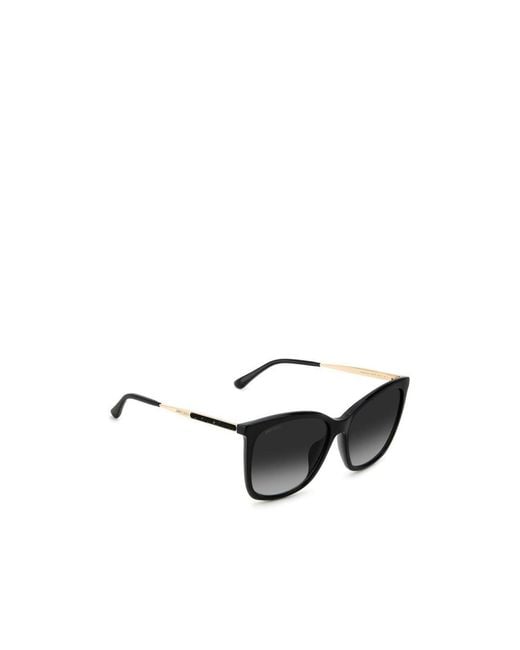 Jimmy Choo Black Eyewear Square-Frame Sunglasses