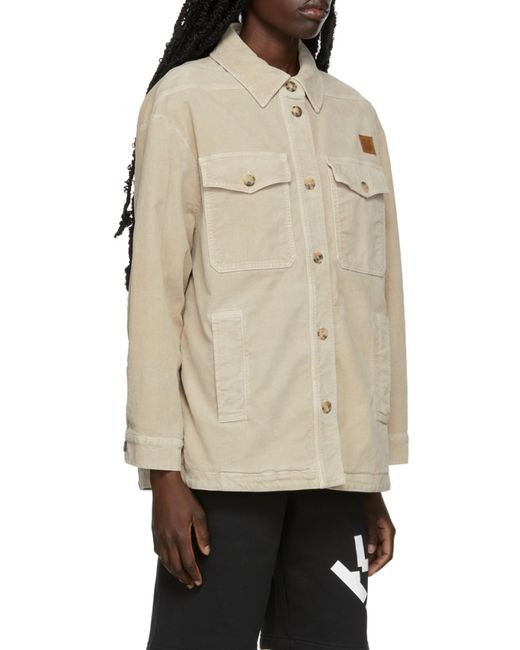 KENZO Natural K-Tiger Patch Overshirt