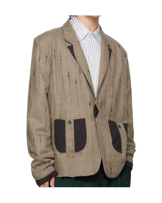 Kiko Kostadinov Natural Veca Tailored Suit Jacket for men