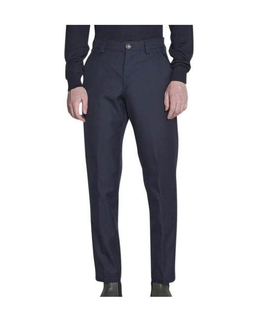Pt Pantaloni Blue Pt Torino Straight-Leg Trousers for men