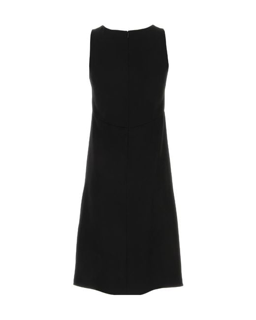 Givenchy Black Crewneck Sleeveless Dress