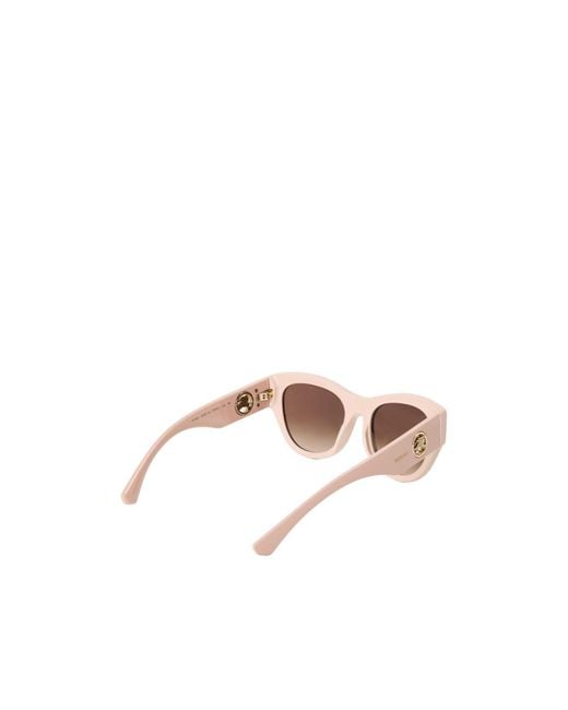 Burberry White Cat's Eye Gradient Tea Lens Sunglasses