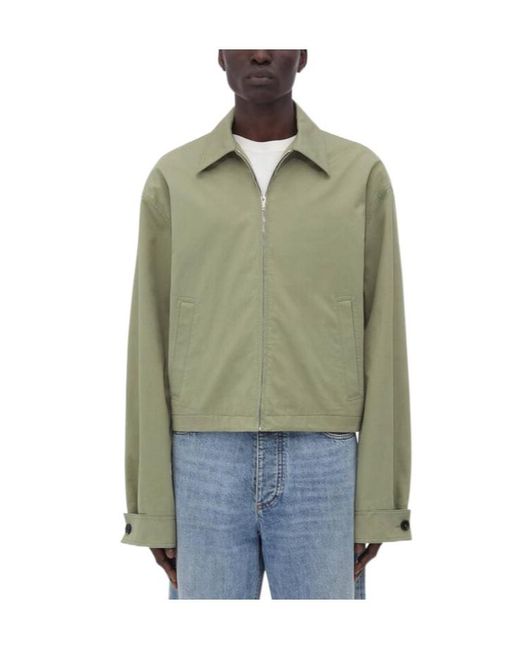 Bottega Veneta Blue Light Cotton Twill Blouson for men