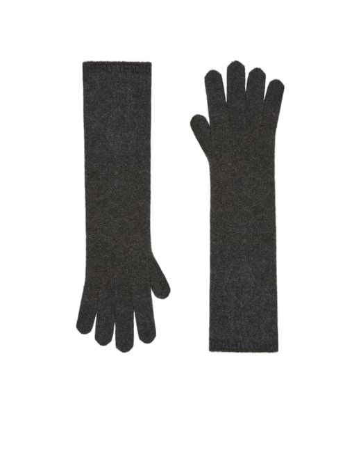 Max Mara Black Knitted Long Gloves