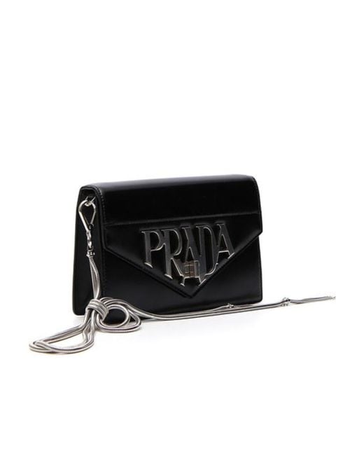 Prada Black One-Shoulder Woc