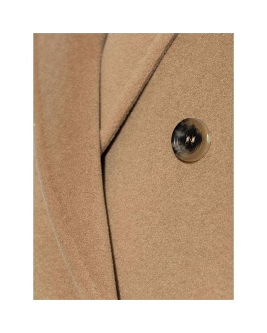 Max Mara Natural Lapel Long-Sleeved Coat