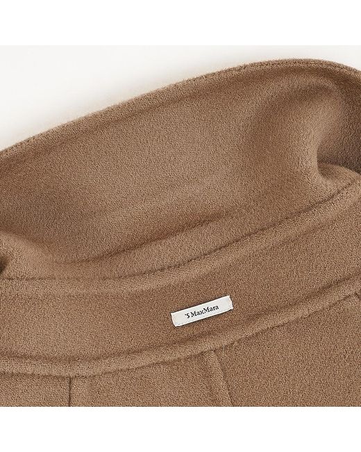 Max Mara Natural Long-Sleeved Coat