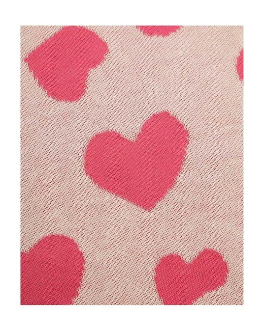 Sportmax Red Love Pattern Pullover