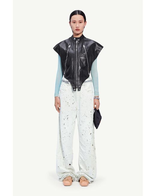 MM6 by Maison Margiela Black Hybrid Gilet