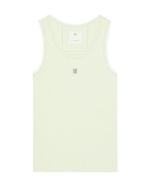 Givenchy White Slim Fit Tank Top