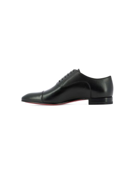 Christian Louboutin Black Greggo Oxford Shoes for men