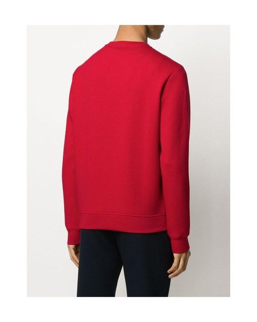 Emporio Armani Red Logo Patch Sweater for men